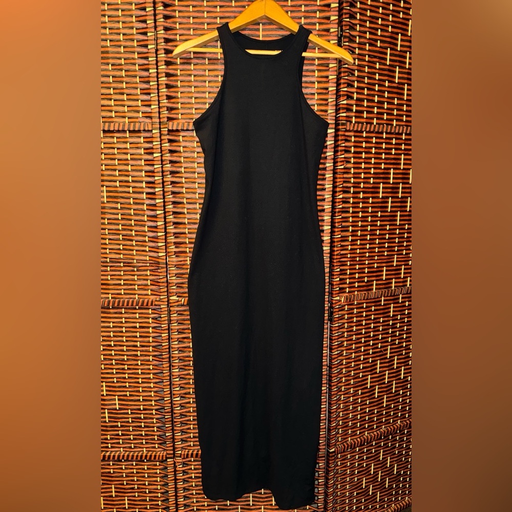 Wild Fable Black Sleeveless Maxi Dress